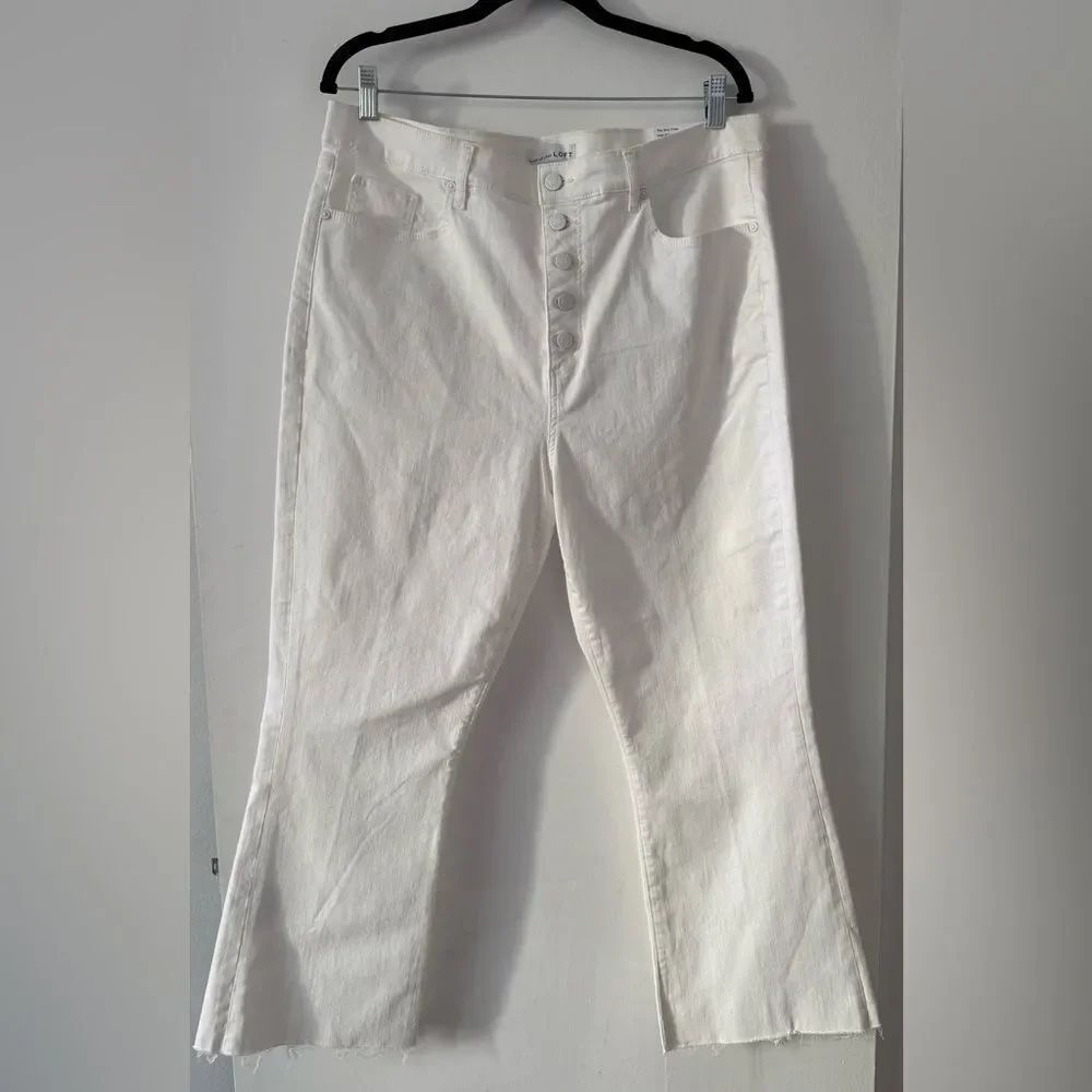 LOFT The Kick Crop High Rise Jeans